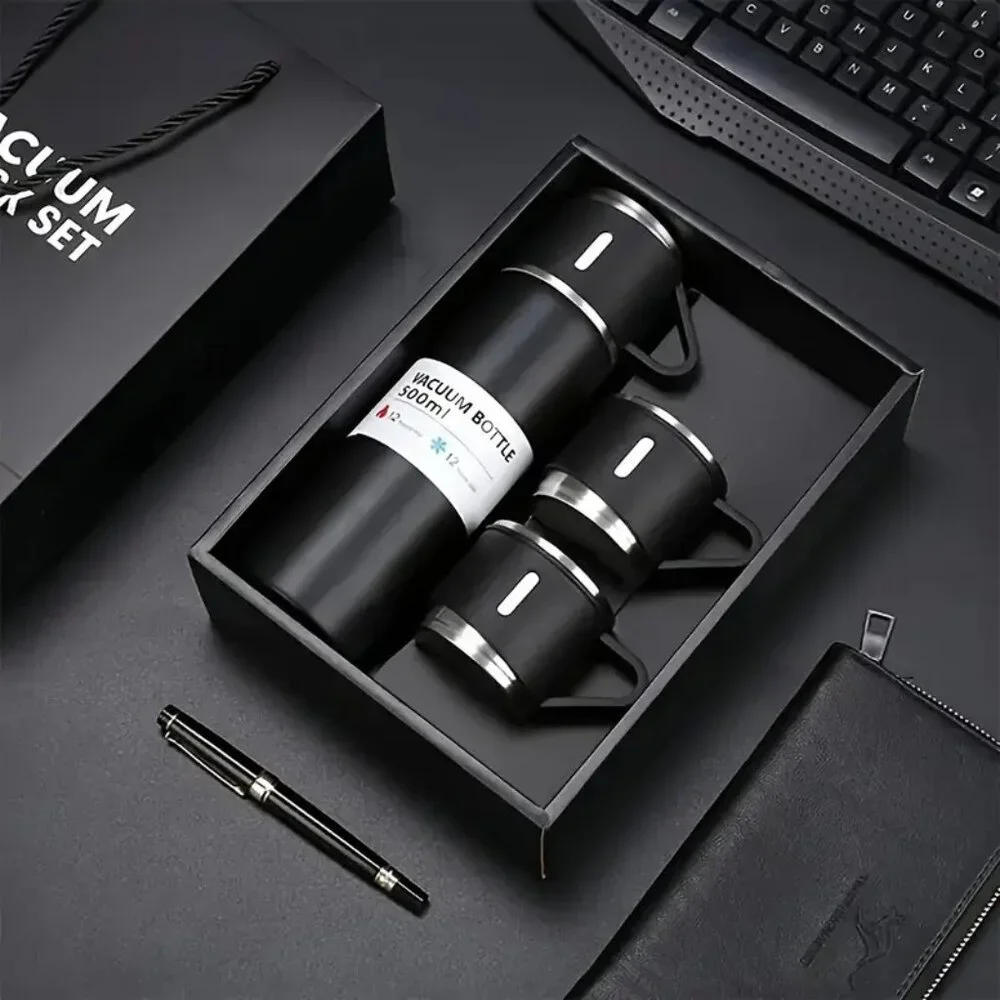 500 ml Travel Thermo Set, Vacuum Bottle, Suitable for Hot And Cold Drinks
